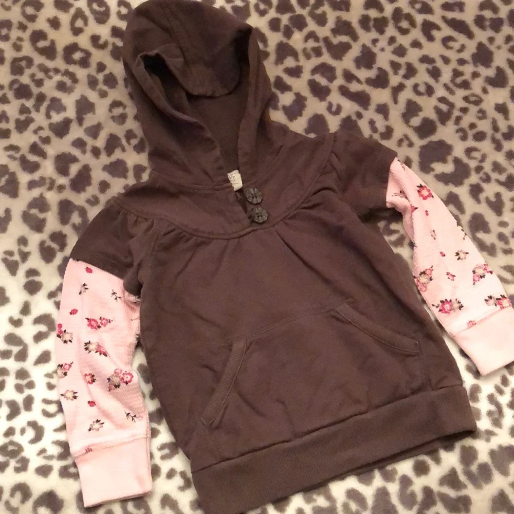Old Navy Brown Hooded Top Size 18-24 months